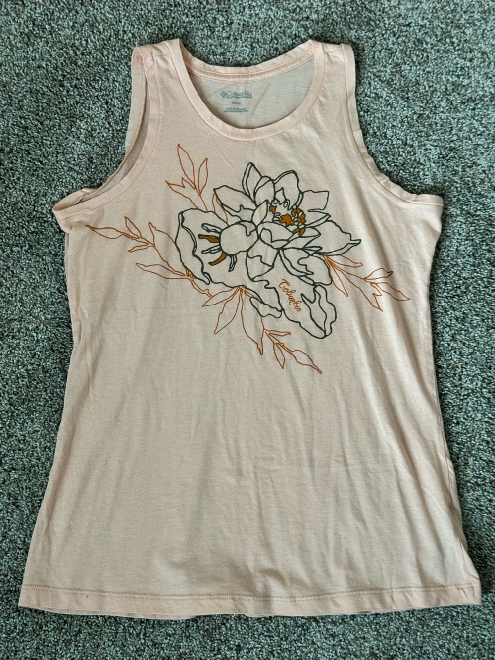 Columbia Women's Light Pink Floral Graphic Tank